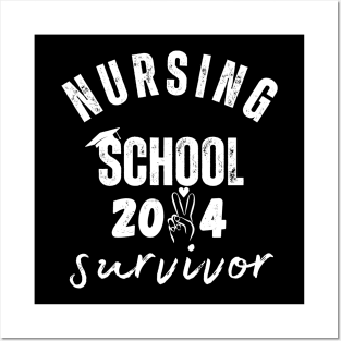 Nursing School Survivor, Nurse Graduation Posters and Art